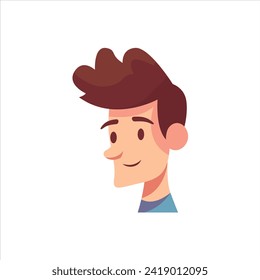 flat vector avatars and hairstyles