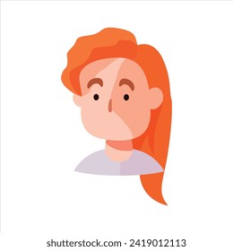 flat vector avatars and hairstyles