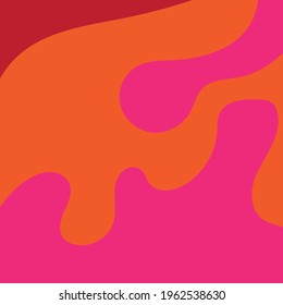 Flat vector background design, blend of pink, orange, and red colors. Can be used for editing, wallpaper, sticker and other needs.