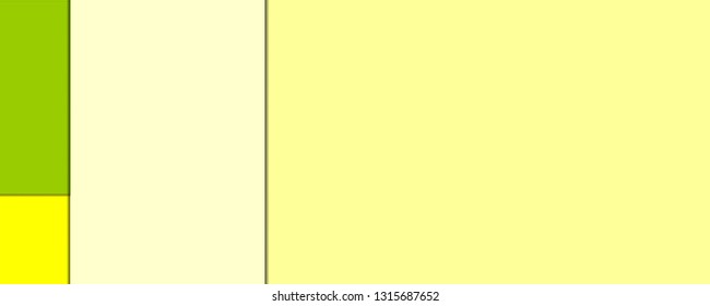 Flat vector backgrounds. Geometric shape. Shades of yellow, green, beige colors give the composition a calm mood. For design projects.