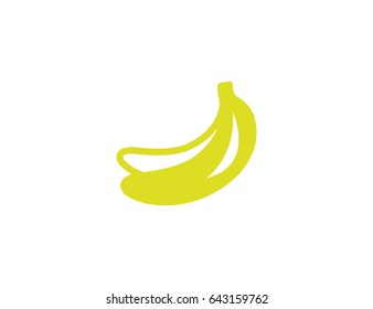Flat vector banana fruit icon