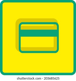 Flat Vector Bank credit card Icon