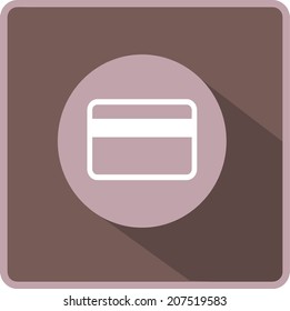 Flat Vector Bank credit card Icon