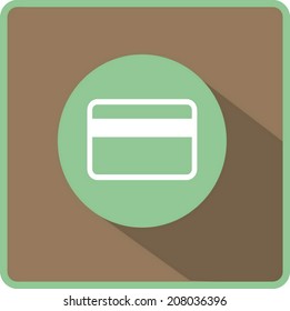 Flat Vector Bank credit card Icon