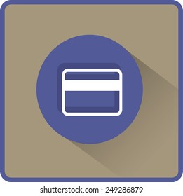 Flat Vector Bank credit card Icon