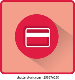 Flat Vector Bank credit card Icon