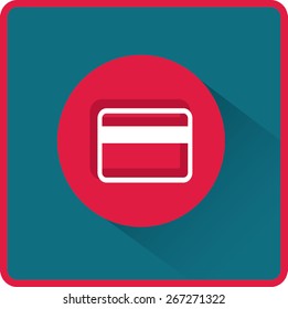 Flat Vector Bank credit card Icon