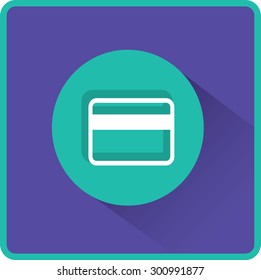 Flat Vector Bank credit card Icon