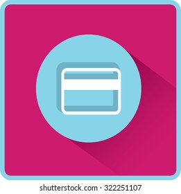 Flat Vector Bank credit card Icon