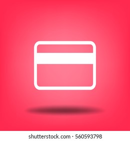Flat Vector Bank credit card Icon