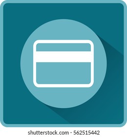 Flat Vector Bank credit card Icon