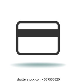 Flat Vector Bank credit card Icon