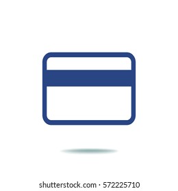 Flat Vector Bank credit card Icon