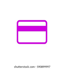Icono de tarjeta de crédito bancaria plana