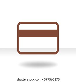Flat Vector Bank credit card Icon