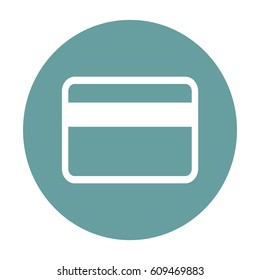 Flat Vector Bank credit card Icon