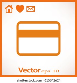 Flat Vector Bank credit card Icon