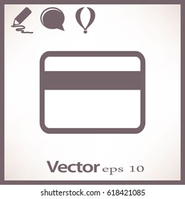 Flat Vector Bank credit card Icon