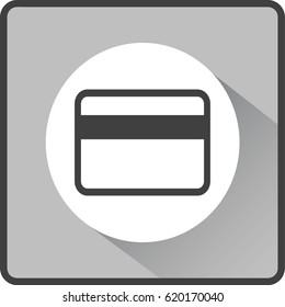 Flat Vector Bank credit card Icon