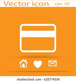 Flat Vector Bank credit card Icon