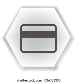 Flat Vector Bank credit card Icon