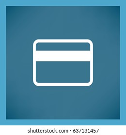 Flat Vector Bank credit card Icon
