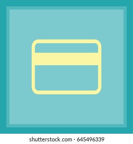 Flachbild-Vectorbank-Kreditkartensymbol