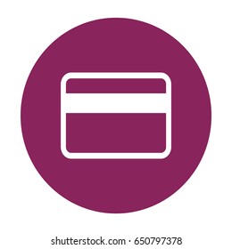 Flat Vector Bank credit card Icon