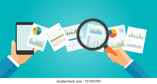 flat vector banner for analytic finance  graph report and business investment planning concept
