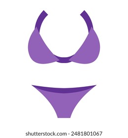 Icono de bikini de Vector plano. Emoji emoticon bikini icono plano.