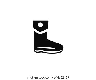Flat vector boot 