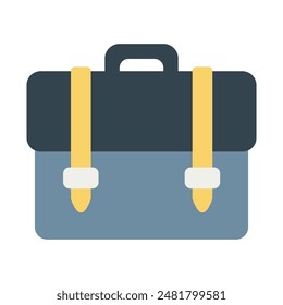 Flat vector briefcase icon. Emoji emoticon briefcase best flat icon.