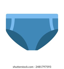 Icono de ropa interior de briefs de Vector plano. Emoji emoticon briefs ropa interior mejor icono plano.