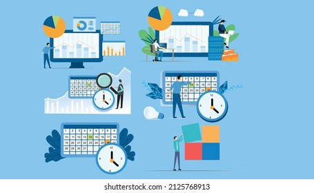 Flat Vector Bussines Man Illustration Asset For Your Project Company 