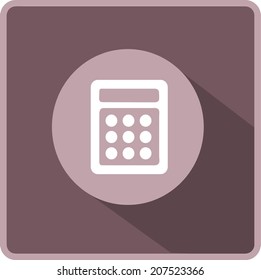 Flat Vector Calculator Icon