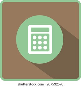 Flat Vector Calculator Icon