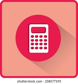 Flat Vector Calculator Icon