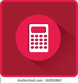 Flat Vector Calculator Icon