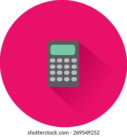 Flat Vector Calculator Icon