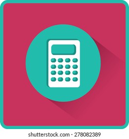 Flat Vector Calculator Icon