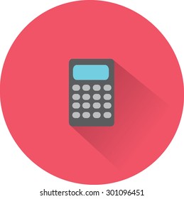 Icono de calculador de vectores planos
