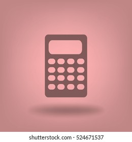 Flat Vector Calculator Icon