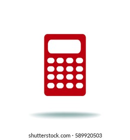 Flat Vector Calculator Icon