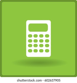 Flat Vector Calculator Icon