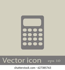 Flat Vector Calculator Icon