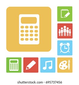 Flat Vector Calculator Icon