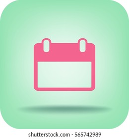 Flat Vector Calendar Icon