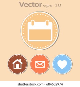 Flat Vector Calendar Icon