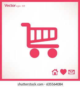 Flat Vector Cart Icon