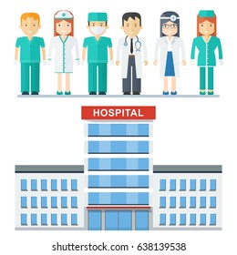 Flat vector cartoon illustration. Objects isolated on a white background.